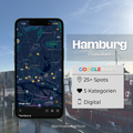 Travel Map Hamburg (Deutschland)