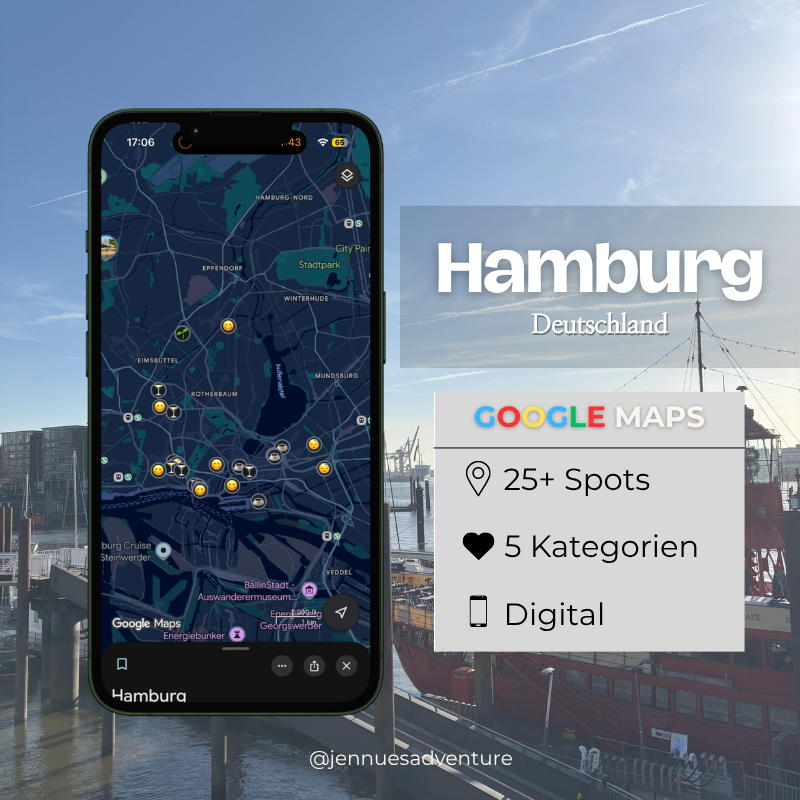 Travel Map Hamburg (Deutschland)