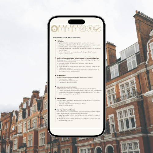 London (England) - Reiseplan 3 Tage